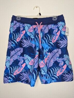 NWT Batman Floral Men's Elastic Waist Surf Swim Shorts Size S
